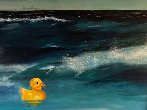 Duck on high seas